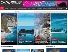 Tablet Screenshot of javaindoecotourism.com